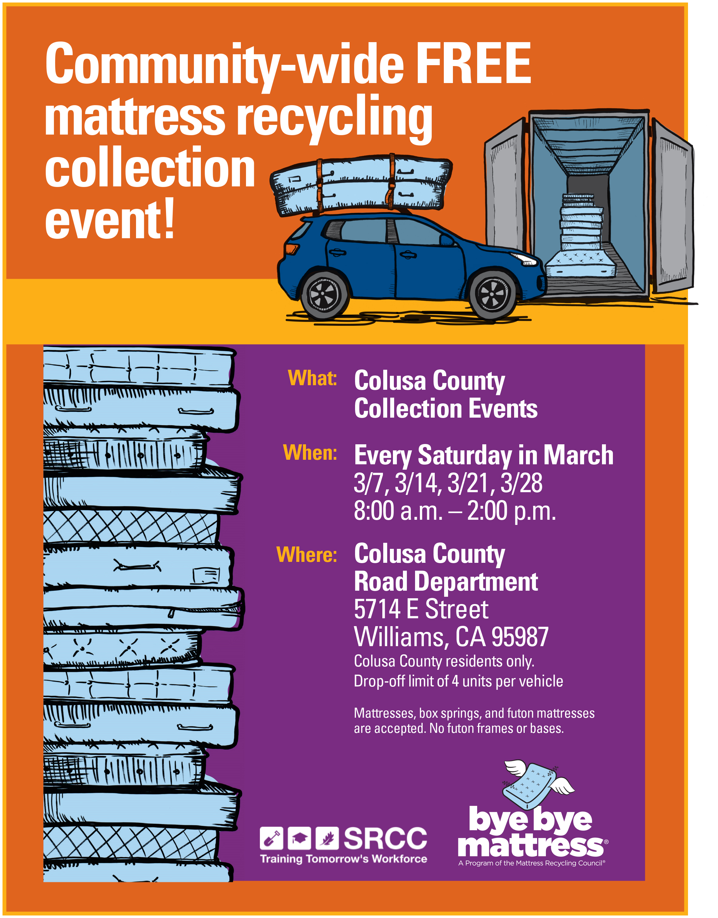 Mattress Recycling Collection Flyer 2020